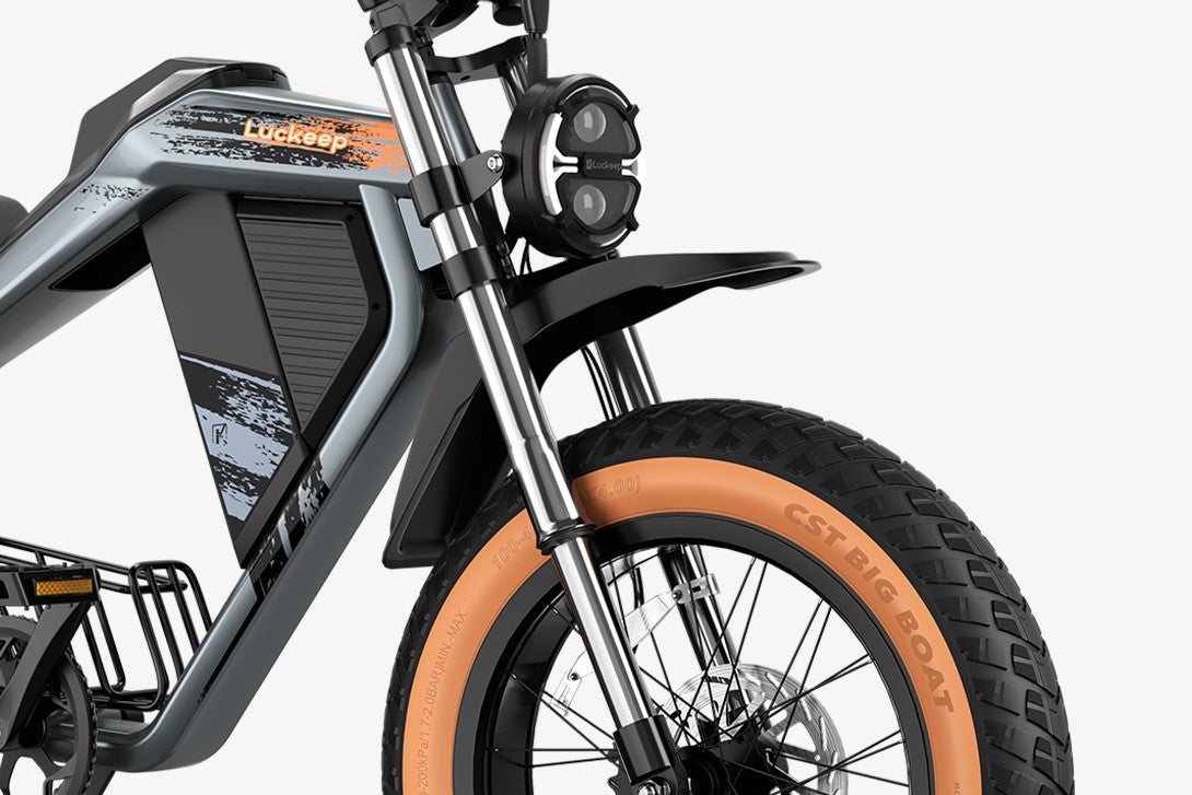 Upside-Down-Federgabel und 20 Zoll Fat Tire